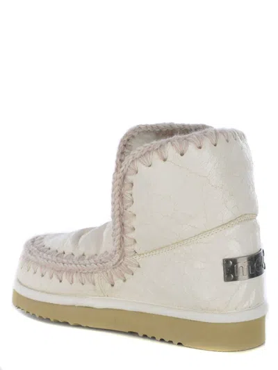 Mou Ankle Boots  Eskimo18 Made Of Leather In White