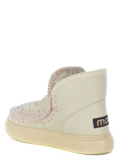Mou Boots  Eskimo Bold Made Of Genuine Leather In Grey