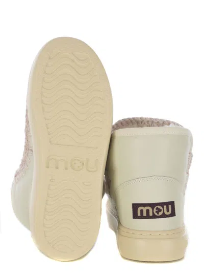 Mou Boots  Eskimo Bold Made Of Genuine Leather In Grey