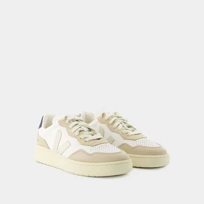 Veja V-90 Leather Low-top Sneakers