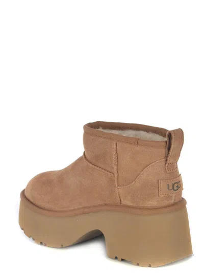 Ugg Brown 'ultra Mini New Heights' Boots In Brown