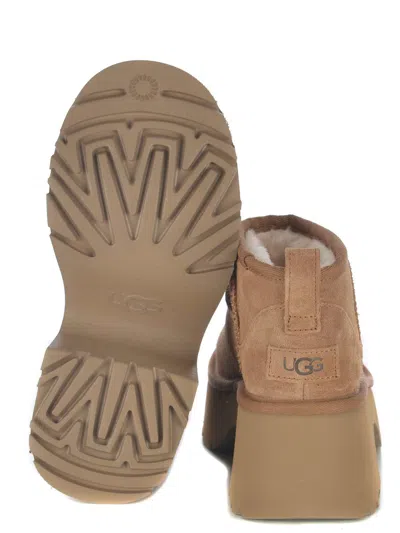 Ugg Brown 'ultra Mini New Heights' Boots In Brown