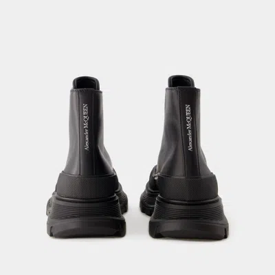 Alexander Mcqueen Alexander Mc Queen Tread Slick Ankle Boots In Black