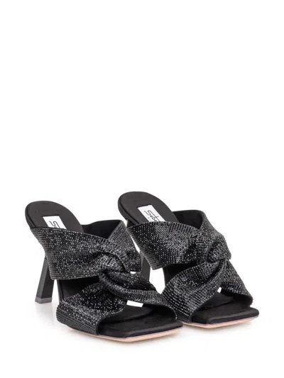 Sebastian Sandalwood Mule Paris In Black