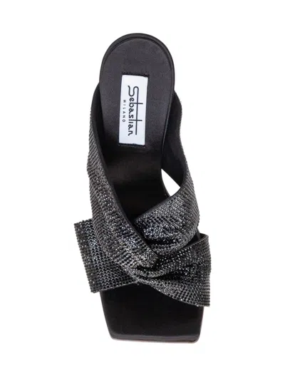 Sebastian Sandalwood Mule Paris In Black