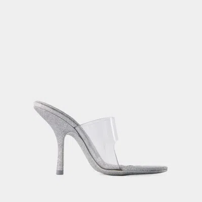 Alexander Wang Nudie 105 Sandals - Pvc - Silver In Grey