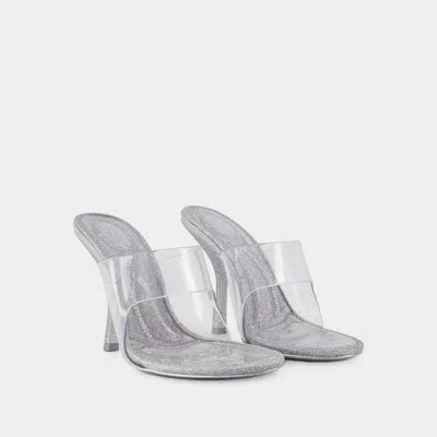 Alexander Wang Nudie 105 Sandals - Pvc - Silver In Grey