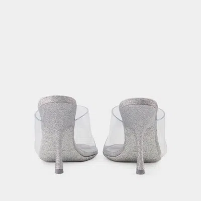 Alexander Wang Nudie 105 Sandals - Pvc - Silver In Grey