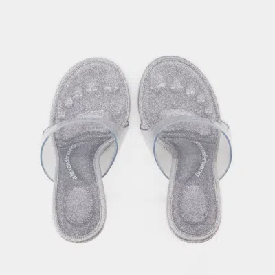 Alexander Wang Nudie 105 Sandals - Pvc - Silver In Grey