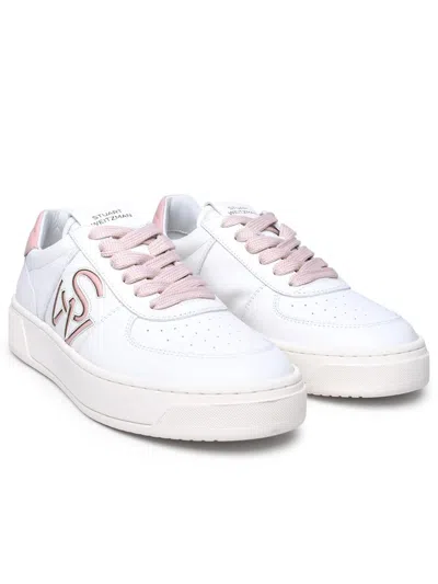 Stuart Weitzman Sneaker With Logo In White