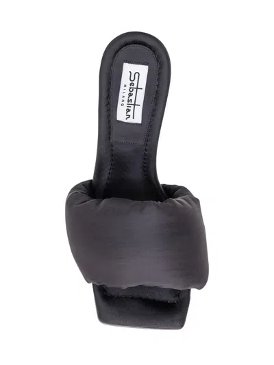 Sebastian Sandal Mule Blast In Black