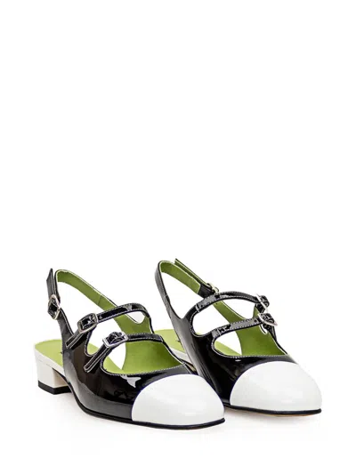 Carel Paris Patent Leather Mary Jane Pumps With Double Buckle In Black