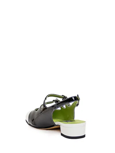 Carel Paris Patent Leather Mary Jane Pumps With Double Buckle In Black