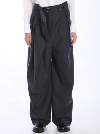 LOEWE WRAP TROUSERS IN WOOL 