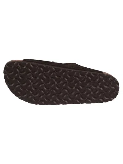 Birkenstock Arizona Shearling Sandals In Brown