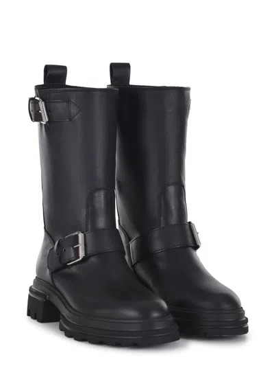 Hogan 10-storey Biker Boot In Black