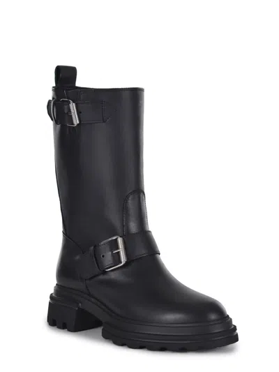 Hogan 10-storey Biker Boot In Black