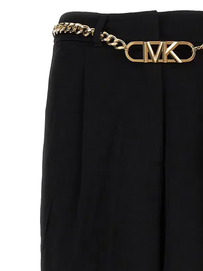 Michael Kors Straight-leg Tailored Trousers In Black