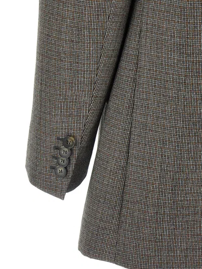 Stella Mccartney Women's Embroidered Wool Oversize Blazer In Gray