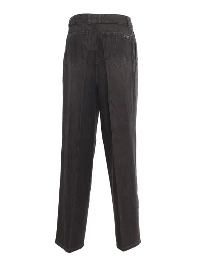 Michael Kors Pleated Trouser Jean In Gray