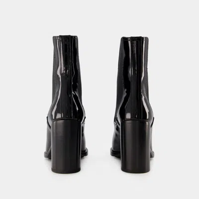 Alexander Mcqueen Alexander Mc Queen Punk 90mm Leather Chelsea Boots In Black