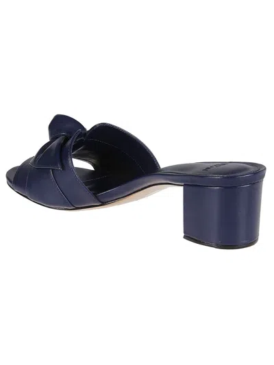 Alexandre Birman Maxi Clarita Block 45 Leather Sandal In Blue