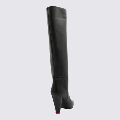3juin Black Leather Alexa Boots