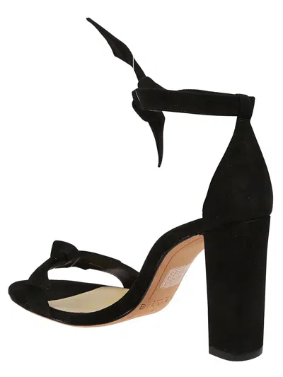 Alexandre Birman Women's Clarita Suede Block Sandal In Black In Black
