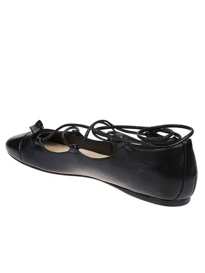 Alexandre Birman Slim Carita Flat Ballerinas In Black