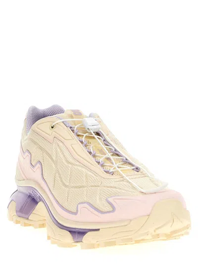 Salomon Slate Xt Mesh Sneakers With Contrast Sole In Multicolor