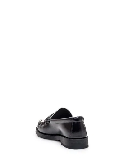 Jimmy Choo Mocassini Addie In Pelle Bicolor Donna In Black