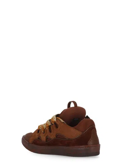 Shop Lanvin Sneakers In Brown