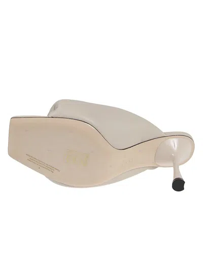 Studio Amelia Croissant Mules In Grey