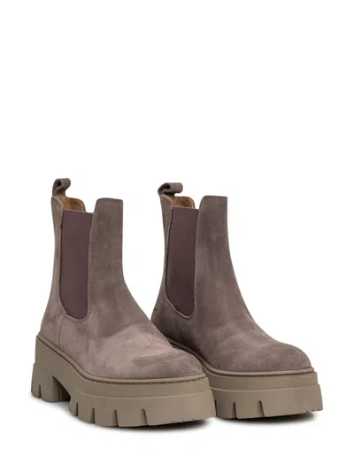 Ennequadro Boot Crust In Brown