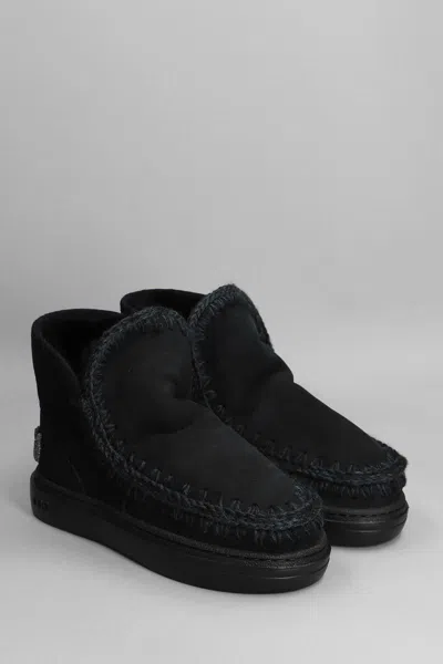 Mou Eskimo 18 Ankle Boots In Black In Black