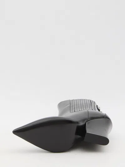Valentino Vlogo Lockette Booties In Black