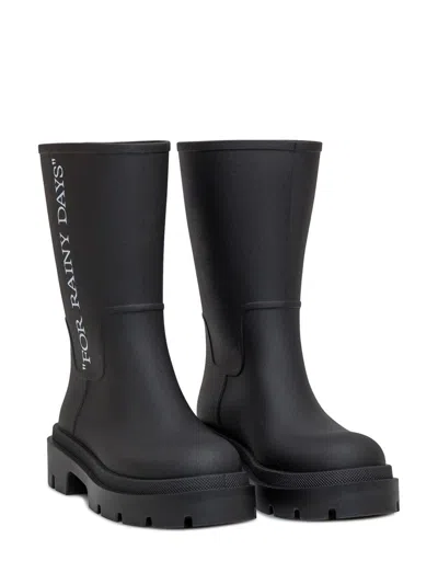 Off-white Reboot Rainy Days Sneakers - Off White - Leather - Black In Black