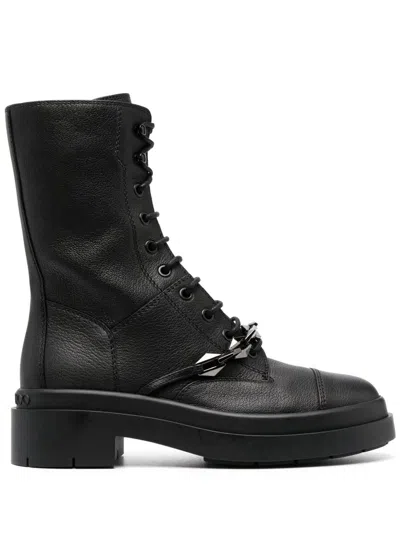Jimmy Choo Black Nari Ankle Boots In Black