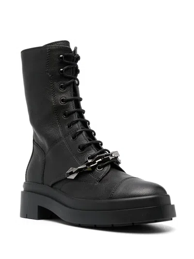 Jimmy Choo Black Nari Ankle Boots In Black
