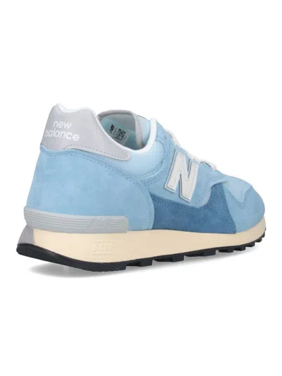New Balance Low Top Sneakers With Rubber Sole And Suede Overlays In Blue