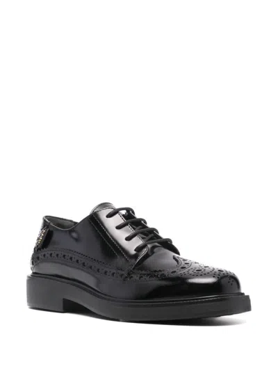 Tod's Lace-ups Leather Oxford Black In Black