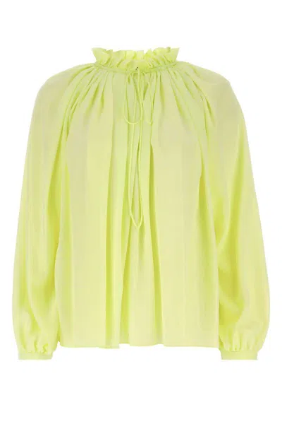 Lanvin Silk Bloshirt Shirt And Blouse Yellow In Yellow