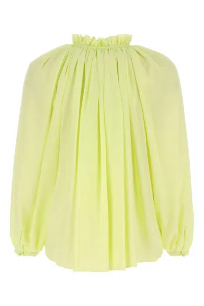 Lanvin Silk Bloshirt Shirt And Blouse Yellow In Yellow
