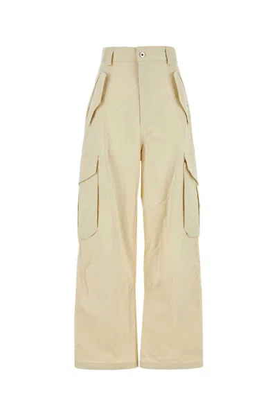 Bottega Veneta Cotton-blend Cargo Trousers In Beige O Tan