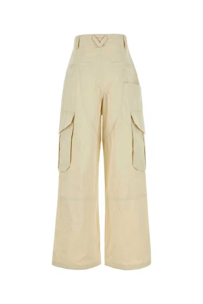 Bottega Veneta Cotton-blend Cargo Trousers In Beige O Tan