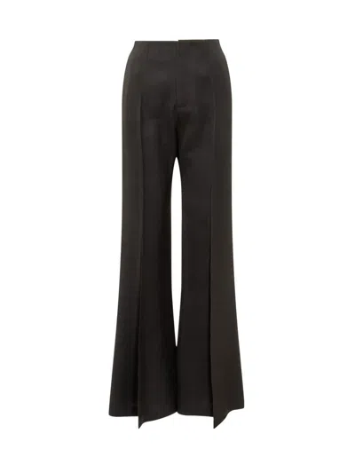Calcaterra High-waisted Trousers In Black
