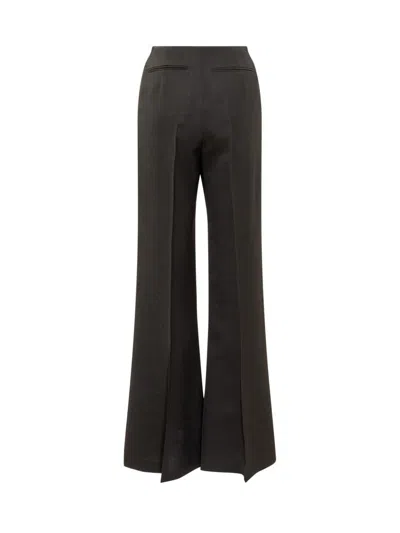 Calcaterra High-waisted Trousers In Black