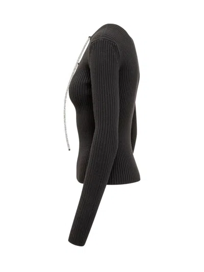 Giuseppe Di Morabito Rhinestones Jersey In Black