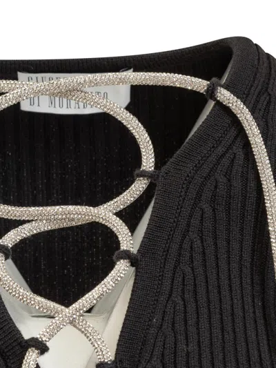 Giuseppe Di Morabito Rhinestones Jersey In Black
