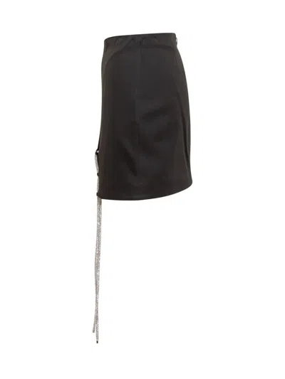 Giuseppe Di Morabito Rhinestons Skirt In Black
